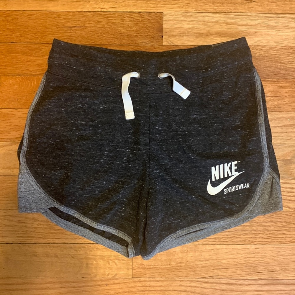 Nike Women's Black & Gray Athletic Shorts